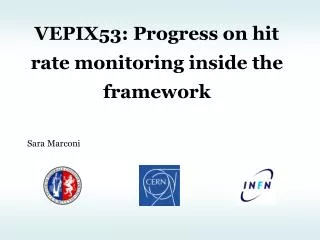VEPIX53: Progress on hit rate monitoring inside the framework