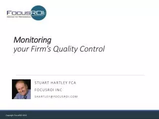 Monitoring your Firm’s Quality Control