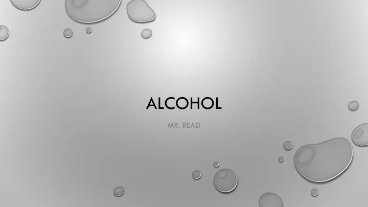 alcohol