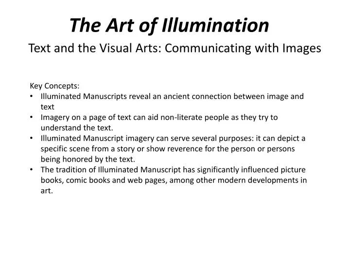 the art of illumination