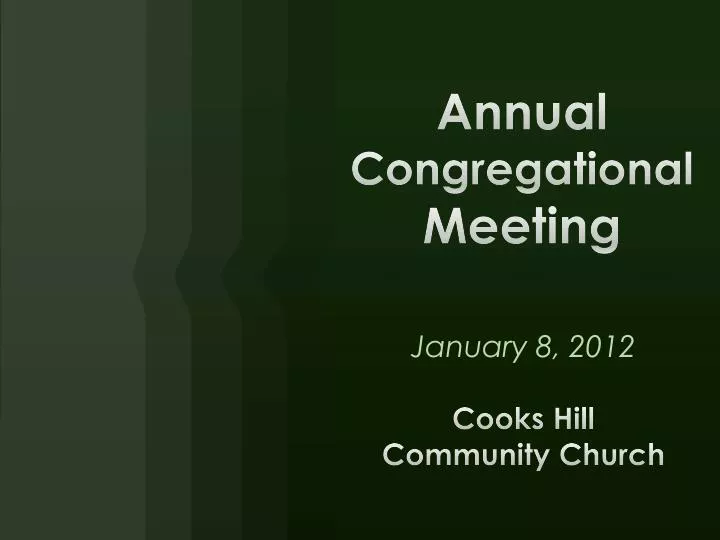 annual congregational meeting