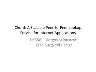 Chord: A Scalable Peer-to-Peer Lookup Service for Internet Applications
