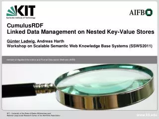 CumulusRDF Linked Data Management on Nested Key-Value Stores