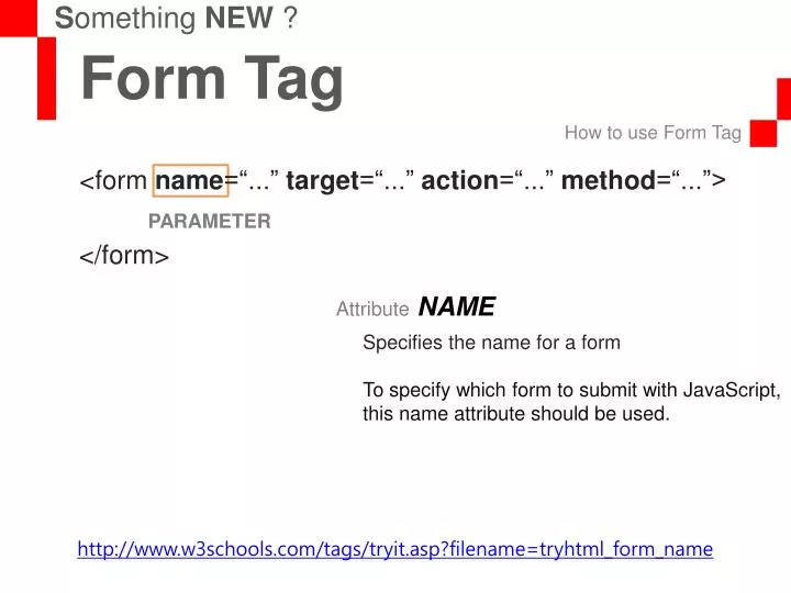 form tag