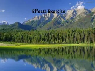 Effects Exercise