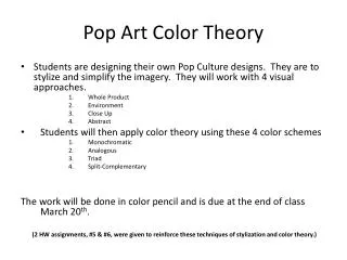 Pop Art Color Theory