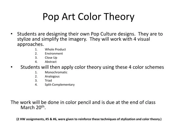 pop art color theory