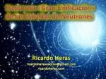Hacia una « G ran U nificación» de las Estrellas de Neutrones - slide 1