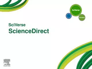 sciverse sciencedirect
