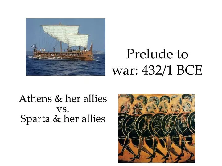 prelude to war 432 1 bce