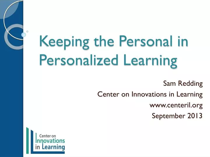 keeping the personal in personalized learning