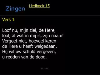 zingen
