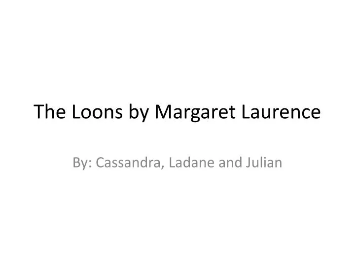the loons by margaret laurence