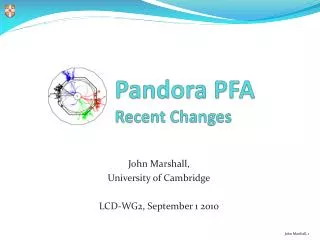 Pandora PFA Recent Changes