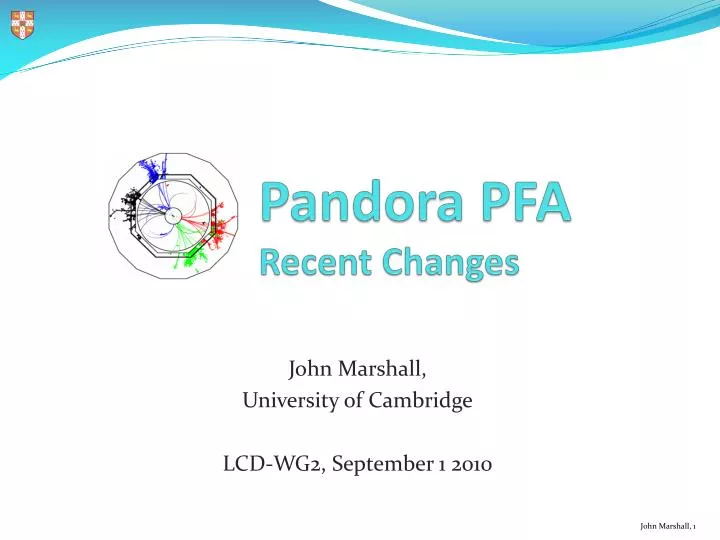 pandora pfa recent changes