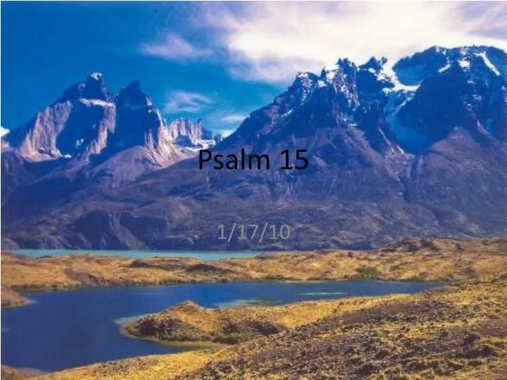 psalm 15