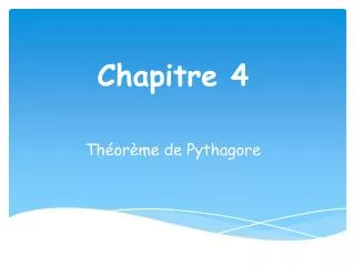 Chapitre 4