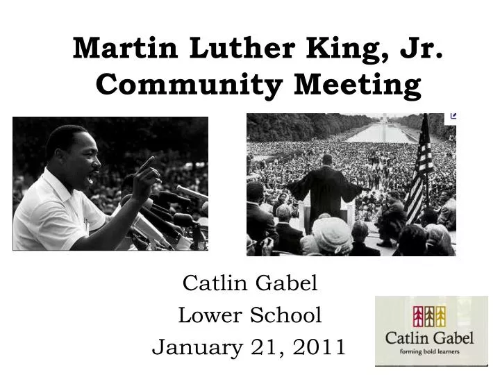 martin luther king jr community meeting