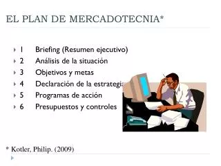 el plan de mercadotecnia