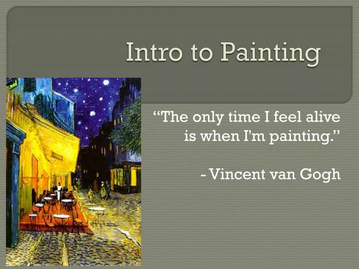 intro to painting