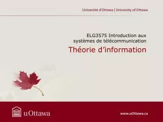 th orie d information