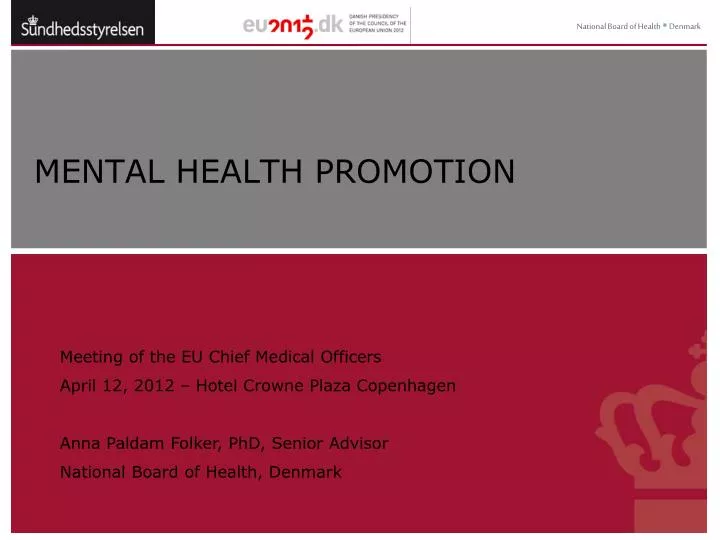 mental health promotion