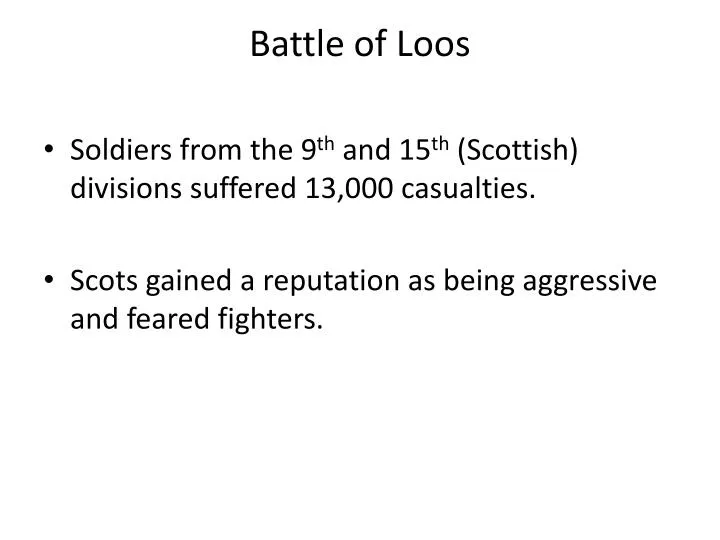 battle of loos