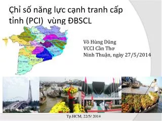 Chỉ số năng lực cạnh tranh cấp tỉnh (PCI) vùng ĐBSCL