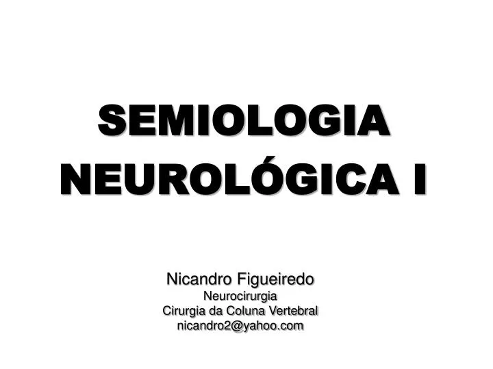 semiologia neurol gica i