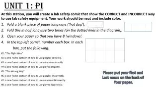 Unit 1: PI