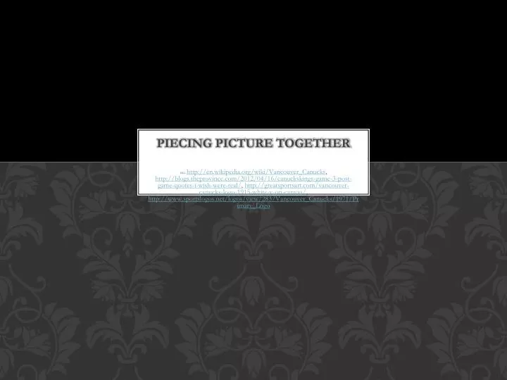 piecing picture together