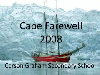Cape Farewell 2008