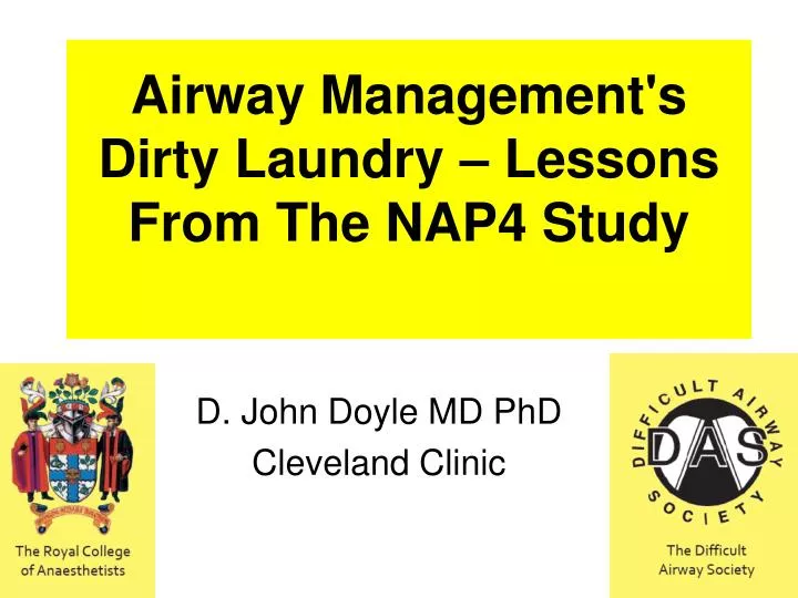 airway management s dirty laundry lessons from the nap4 study