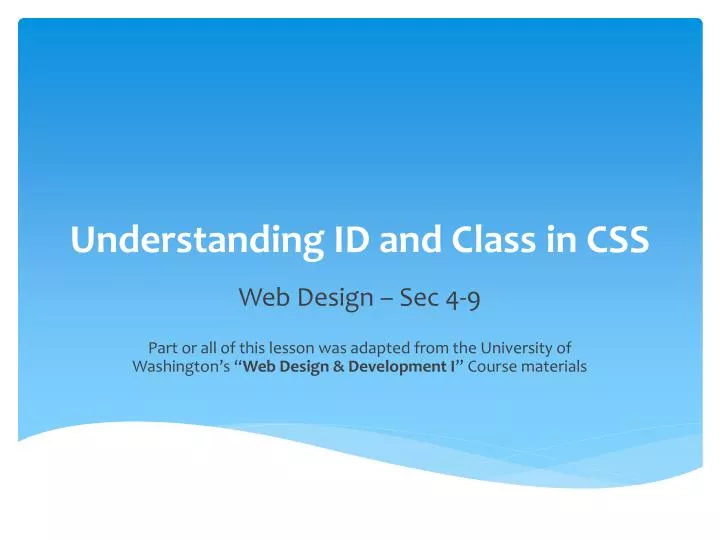 understanding id and class in css