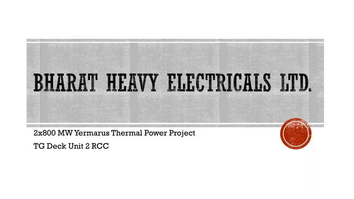 bharat heavy electricals ltd