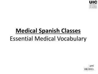 Medical Spanish Classes Essential Medical Vocabulary