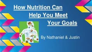 How Nutrition Can Help You Meet Your Goals