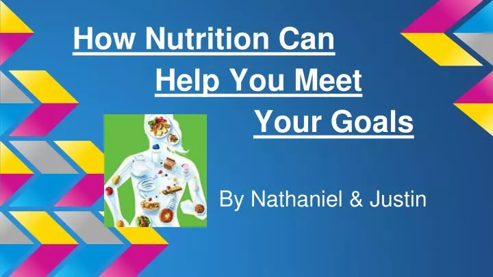 how nutrition can help you meet your goals