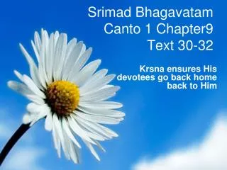 Srimad Bhagavatam Canto 1 Chapter9 Text 30-32