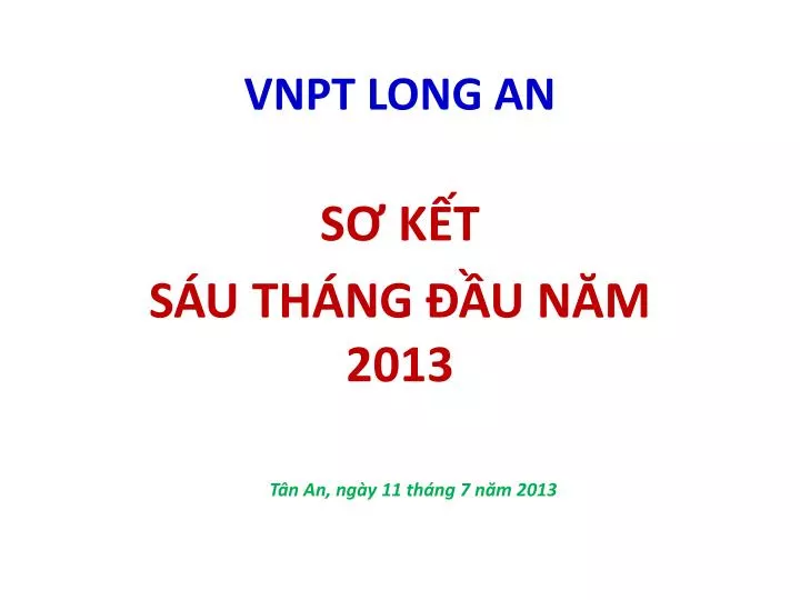 vnpt long an