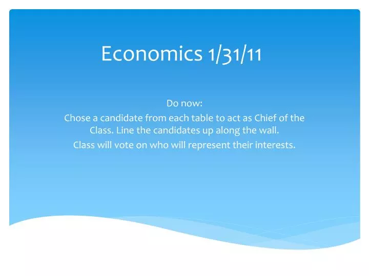 economics 1 31 11