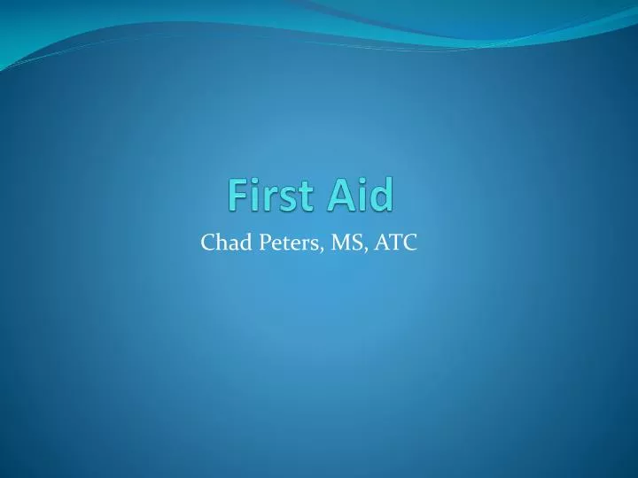 first aid