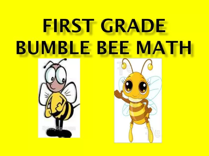 first grade bumble bee math