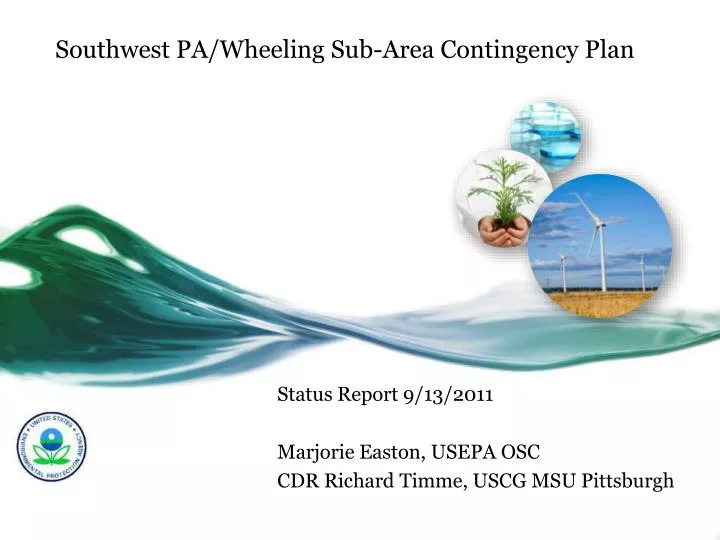 southwest pa wheeling sub area contingency plan