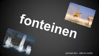 fonteinen