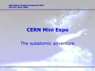 CERN Mini Expo