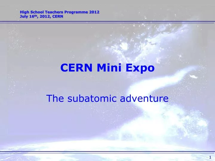 cern mini expo