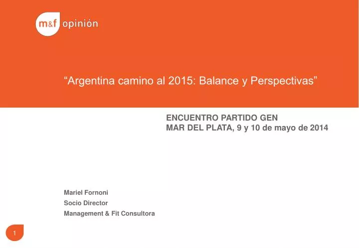 argentina camino al 2015 balance y perspectivas