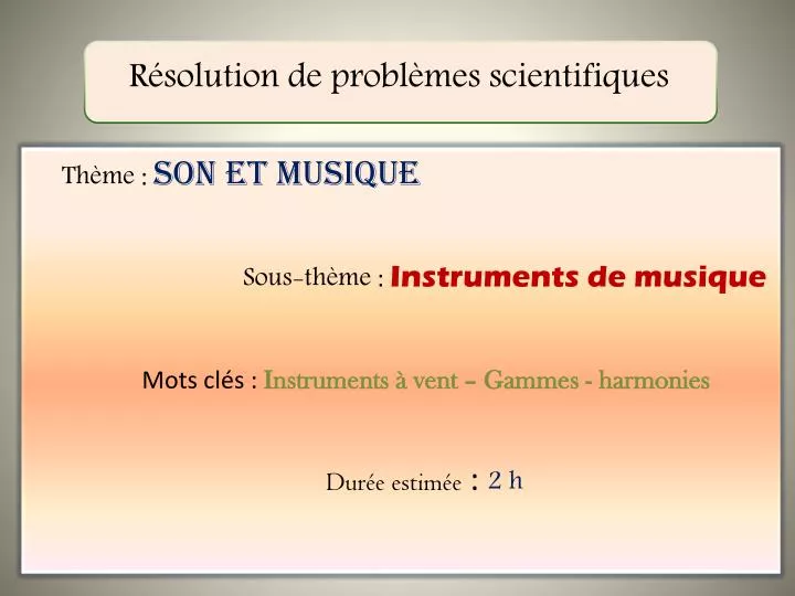 r solution de probl mes scientifiques