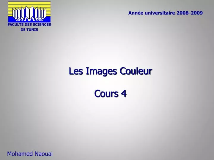 les images couleur cours 4